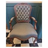 Vintage French Style Upholstered Arm Chair