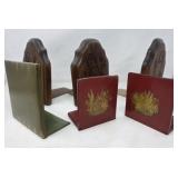 Assortment of Vintage Wood Bookends