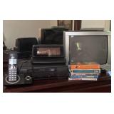 TV, VCR, Phone and Movie Bundle