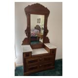 Victorian Style Marble Top Dresser