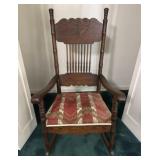 Antique Spindle Back Rocking Chair