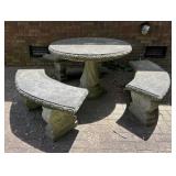 Concrete Table and Benches