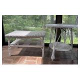 Wicker Coffee and Side Tables