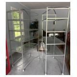 Heavy Duty Metal and Glass Shelving Units