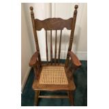 Childï¿½s Rocking Chair with Carved Backrest