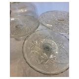Vintage Crystal and Glass Cake Plates