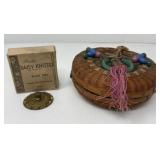 Asian Style Sewing Box with Bucilla Daisy Knitter