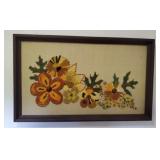 1970s Framed Crewel Art