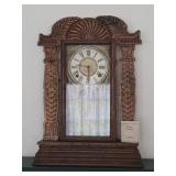Antique Westclox Wood Case Carved Mantel Clock