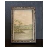 Framed Original Watercolor Mrs. Frank Bodwell