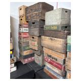 Vintage Soda and Wooden Crates
