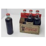 Collectible Coca-Cola 6 Pack of Glass Bottles