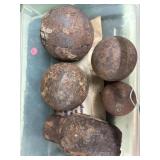 Civil War Cannonballs and Ammunition