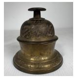 Etched Brass Elephant Claw Bell