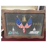 American Bicentennial Patriotic Felt Poster