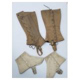 Vintage Military Canvas Gaiters
