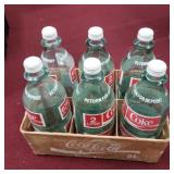 6 Opened/Empty 2 Liter Glass Coca-Cola Bottles