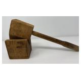 Wooden Mallet and Holder