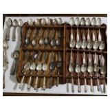 Collectable Spoons and Wooden Rack