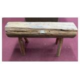 Hand Crafted Log Bench