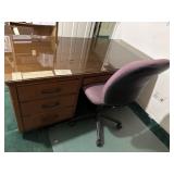 Vintage Office Desk with Chair