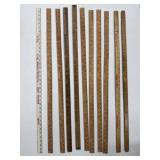 Wooden Yardsticks with Advertisements