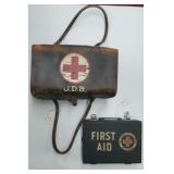 Vintage Military Medical Bag and First Aid Kit