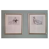 Framed Female Abstract Women Prints