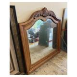 Large Wood Framed Mirror