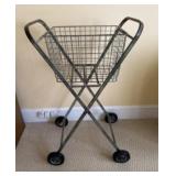 Vintage Metal Rolling Cart