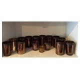 Bronze Glass Votives