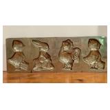 Antique White Metal Chocolate Mold