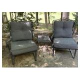 Outdoor Chairs and Side Table