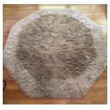 Octagon Shaped Shag Rug