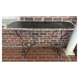 Rustic Metal Console Table