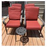 Four Metal Outdoor Chairs