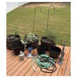 Planters, Shepherds Hooks and More