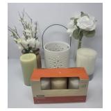 Household Decorative Group Candles Faux Flowers