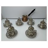 Turkish Coffee Pot and Coffee Cups
