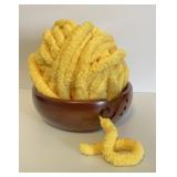 Loops and Threads Wooden Yarn Bowl with Yarn