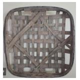 Vintage Tobacco Leaf Basket