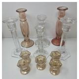 Glass Candlesticks