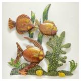 Metal Tropical Fish Wall Art