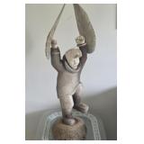 DuCommun,J. "Eagle Dancer"  Carved Whale Bone