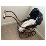 Antique Baby Doll Pram with German Doll