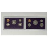 1991 and 1992 Proof Sets