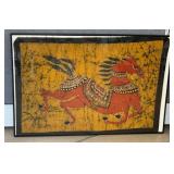 Vintage Batik Fabric Painting