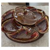 MC California Pottery Lazy Susan Serving Set