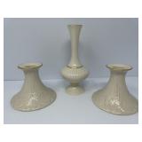 Lenox Vase and Candleholders