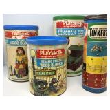 Vintage Blocks, Tinker Toys and  Lincoln Logs